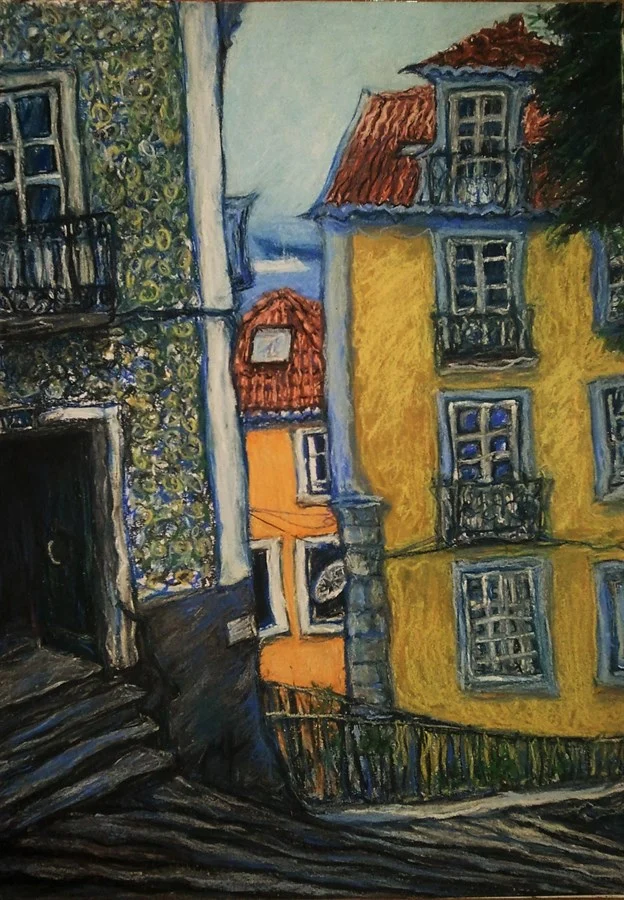 LISBON (ink, pastel, paper 42х29 сm). €300.