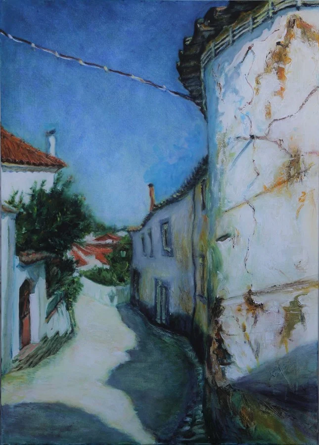 "ALENQUER,CALÇADA DE SAO FRANCISCO" (acrylic on canvas, 50х70 cm). €800.