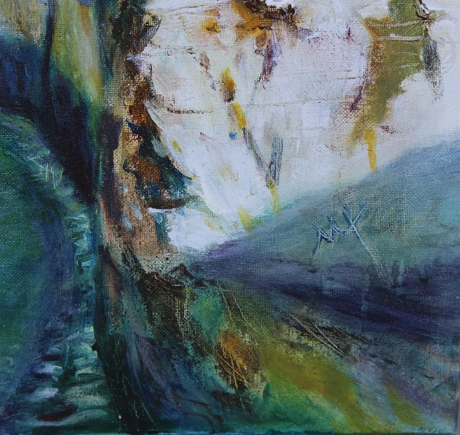 "ALENQUER,CALÇADA DE SAO FRANCISCO". FRAGMENT (acrylic on canvas, 50х70 cm). €800.