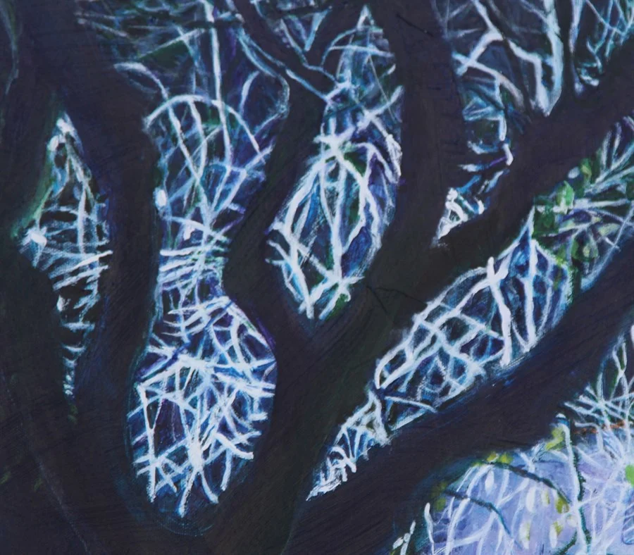 "THE DECEMBER OF ST. FRANCIS". FRAGMENT. (acrylic on canvas, 50х60 cm). €700.
