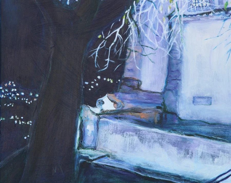 "THE DECEMBER OF ST. FRANCIS". FRAGMENT. (acrylic on canvas, 50х60 cm). €700