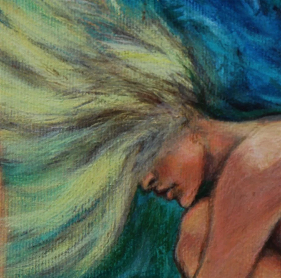 "WIND CHANGE". FRAGMENT. (Acrylic on canvas, 50х60 cm).€550
