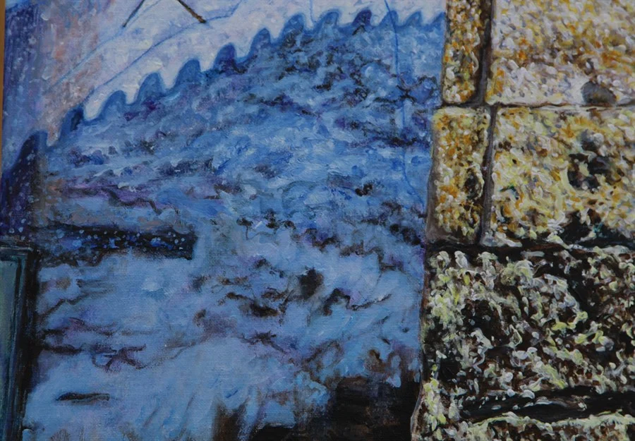 "STONES OF ALENQUER". FRAGMENT. (Acrylic on canvas 50x70 cm) €400.