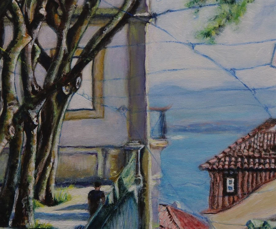 "LISBON. RUA VOZ DO OPERARIO". FRAGMENT. (Acrylic on canvas 50x70 cm) €750.