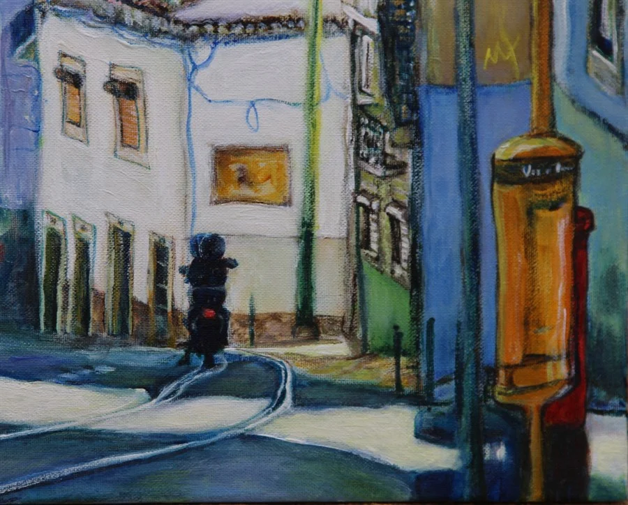 "LISBON. RUA VOZ DO OPERARIO". FRAGMENT. (Acrylic on canvas 50x70 cm) €750.