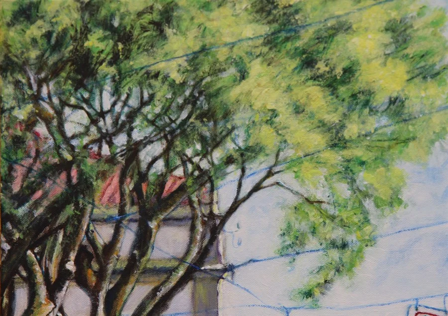 "LISBON. RUA VOZ DO OPERARIO". FRAGMENT. (Acrylic on canvas 50x70 cm) €750.
