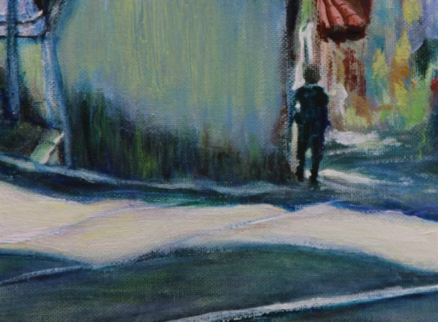 "LISBON. RUA VOZ DO OPERARIO". FRAGMENT. (Acrylic on canvas 50x70 cm) €750.