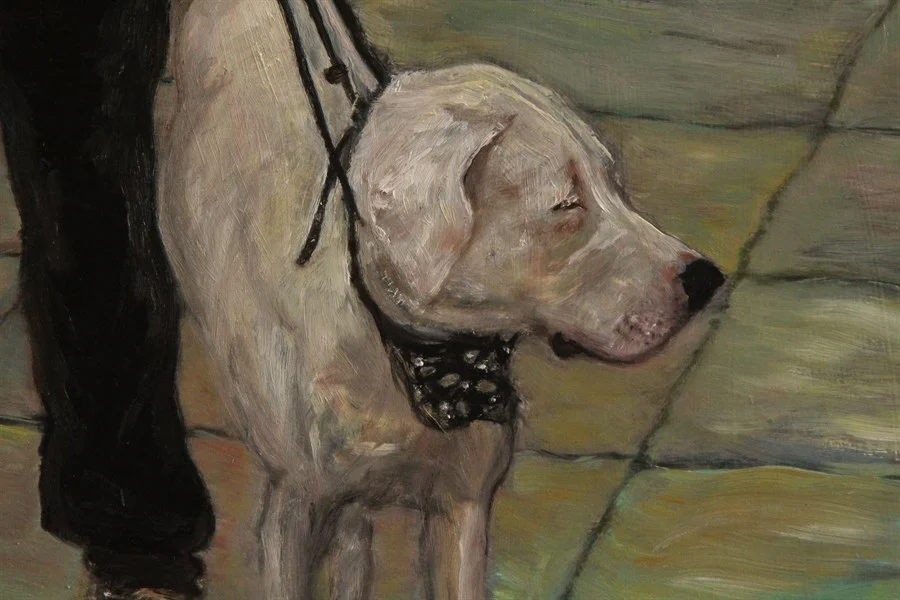 «THE OTHERS». FRAGMENT (oil on hardboard, 62x62,5cm). Price of original painting - €618.